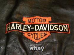 Vintage 1940's-50's Sears Hercules Horsehide Harley-Davidson Leather Jacket 44