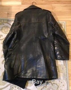 Vintage 1950's Providence RI Motorcycle Police Guide Master WOLF Leather Jacket