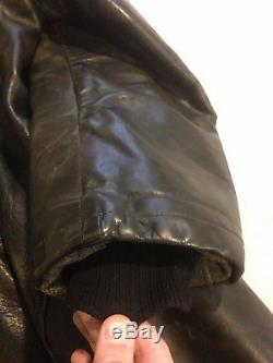 Vintage 1950's Providence RI Motorcycle Police Guide Master WOLF Leather Jacket