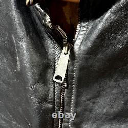 Vintage 1960's Beck Cafe Racer Leather Motorcycle Jacket Size 40