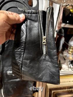 Vintage 1960's Beck Cafe Racer Leather Motorcycle Jacket Size 40