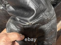 Vintage 1960's Beck Cafe Racer Leather Motorcycle Jacket Size 40