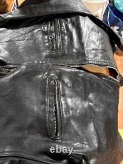 Vintage 1960's Beck Cafe Racer Leather Motorcycle Jacket Size 40