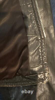 Vintage 1960s Brooks Leather Cafe Racer Biker Jacket