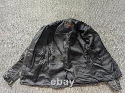 Vintage 1960s cafe racer STEERHIDE leather jacket 40 black KEHOE motorcycle