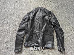 Vintage 1960s cafe racer STEERHIDE leather jacket 40 black KEHOE motorcycle