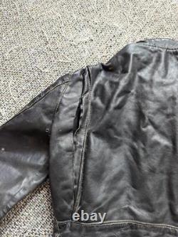 Vintage 1960s cafe racer STEERHIDE leather jacket 40 black KEHOE motorcycle