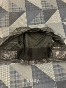 Vintage 1970s Kale Uniforms Chicago Police Leather Jacket Lined Flaws