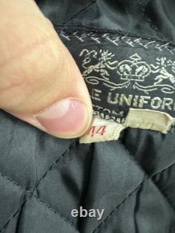 Vintage 1970s Kale Uniforms Chicago Police Leather Jacket Lined Flaws