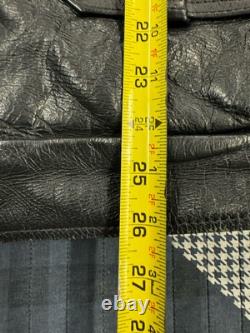 Vintage 1970s Kale Uniforms Chicago Police Leather Jacket Lined Flaws