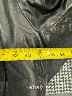 Vintage 1970s Kale Uniforms Chicago Police Leather Jacket Lined Flaws