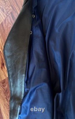 Vintage 1970s Perfect Style Leather Motorcycle Jacket Black Steerhide M/L