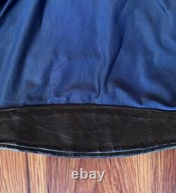 Vintage 1970s Perfect Style Leather Motorcycle Jacket Black Steerhide M/L