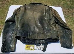 Vintage 1970s SCHOTT Perfecto Classic Leather Biker Motorcycle Jacket Size 42