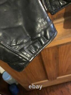 Vintage 1970s Schott Perfecto Leather Riders Jacket Size 46 NICE