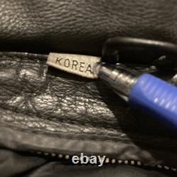 Vintage 1970s Wilson's Leather Biker Moto Jacket Perfecto Size 44