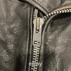 Vintage 1970s Wilson's Leather Biker Moto Jacket Perfecto Size 44