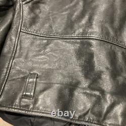 Vintage 1970s Wilson's Leather Biker Moto Jacket Perfecto Size 44