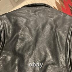Vintage 1970s Wilson's Leather Biker Moto Jacket Perfecto Size 44