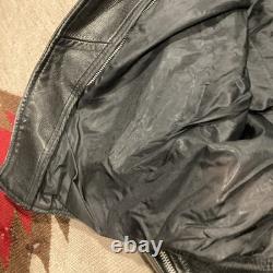 Vintage 1970s Wilson's Leather Biker Moto Jacket Perfecto Size 44