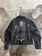 Vintage 1980s Punk Leather Jacket Hand Painted Kevin Sykes Skull Batman Detroit