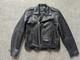 Vintage 1990s jacket WILSONS motorcycle jacket L black 44-46 belted BIKER madmax
