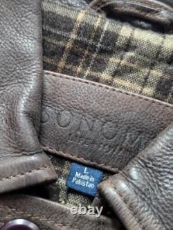 Vintage 1990s motorcycle jacket L brown leather PATINA mad max 44 cowhide y2k