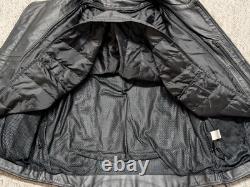 Vintage 1990s motorcycle jacket VENTED racing L black leather RAIDER cafe racer