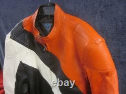 Vintage 1993 Rex Marsee Vetter Leather Motorcycle Jacket Size 44