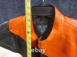 Vintage 1993 Rex Marsee Vetter Leather Motorcycle Jacket Size 44