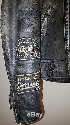 Vintage 1994 Harley-Davidson mens L leather motorcycle jacket