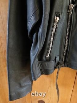 Vintage 1995 Genuine Leather Motorcycle Jacket Classic Style Size M