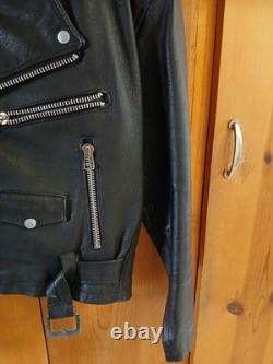 Vintage 1995 Genuine Leather Motorcycle Jacket Classic Style Size M