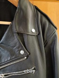 Vintage 1995 Genuine Leather Motorcycle Jacket Classic Style Size M