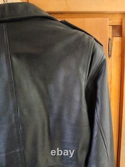 Vintage 1995 Genuine Leather Motorcycle Jacket Classic Style Size M