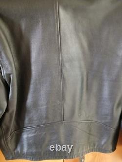 Vintage 1995 Genuine Leather Motorcycle Jacket Classic Style Size M