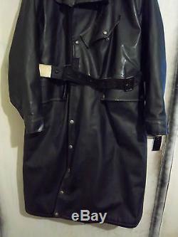 Vintage 20/30's Ww2 Mascot Vulcanised Rubber Motorcycle Coat Jacket Size -3xl