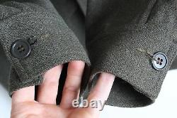 Vintage 30s Filson Wool Cruiser Jacket Forest Green Unique Snaps Distressed