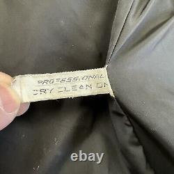 Vintage 50's 60's Leather Jacket Cafe Racer Biker Motorcycle Black