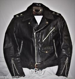 Vintage 50's Extremely Rare Leather Motorcycle Jacket Boone Schott Buco ...