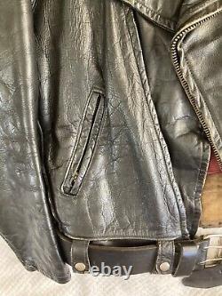 Vintage 50s Motorcycle Golden Bear Leather Jacket