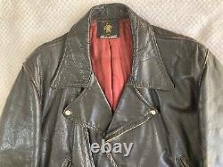 Vintage 50s Motorcycle Golden Bear Leather Jacket