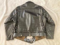 Vintage 50s Motorcycle Golden Bear Leather Jacket