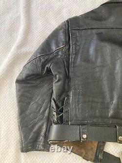 Vintage 50s Motorcycle Golden Bear Leather Jacket