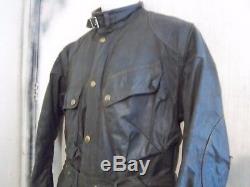 Vintage 60's Belstaff Trialmaster Sammy Miller Waxed Motorcycle Jacket Size M