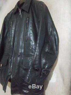 Vintage 60's Lewis Leathers Dallas Leather Motorcycle Jacket Size 42