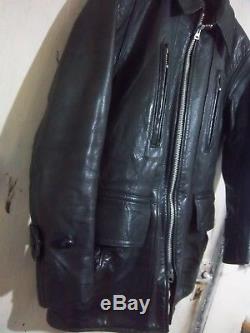 Vintage 60's Lewis Leathers Dallas Leather Motorcycle Jacket Size 42