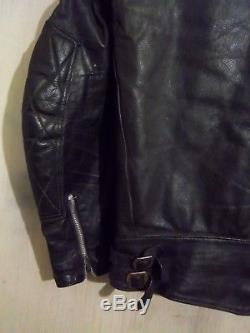 Vintage 60's Lewis Leathers Phantom Motorcycle Jacket Size 34 Xxs Lightning Zips