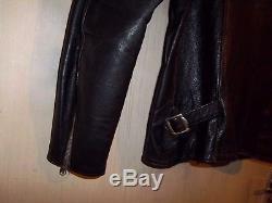 Vintage 60's Tt Leathers Cafe Racer Motorcycle Jacket Size 40 Clix, Newey Studs