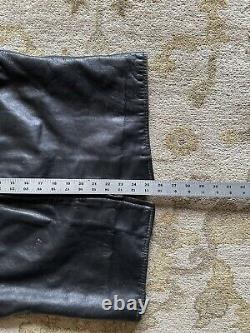 Vintage 60s Brooks Leather Cafe Racer Jacket Black Biker Motorcycle Size 42 Mens